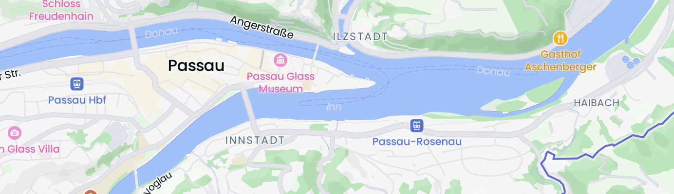 Map showing the approximate location