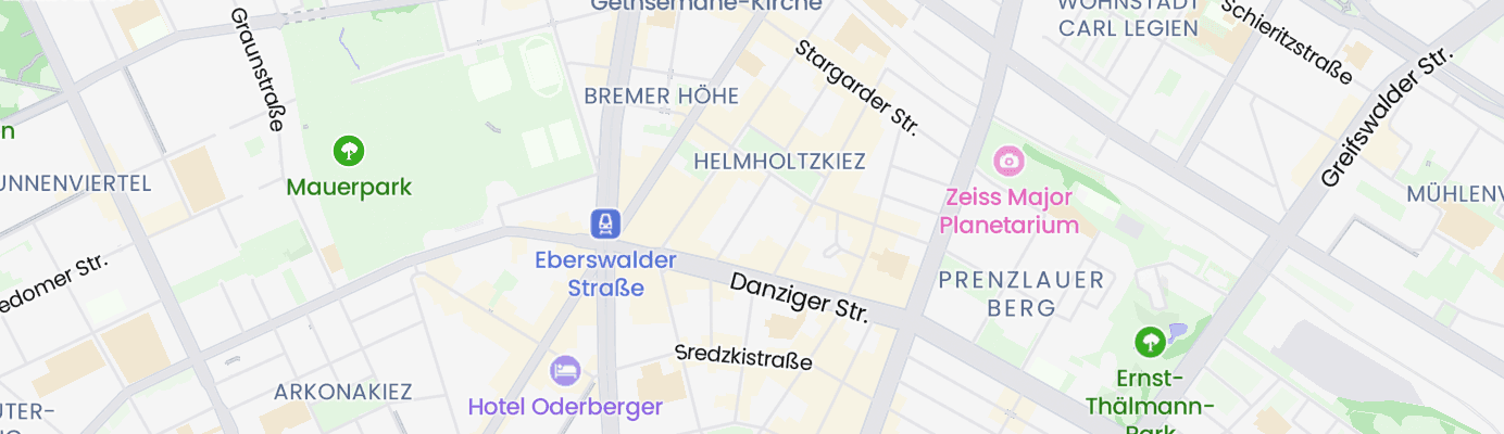 Karte mit dem ungefähren Standort