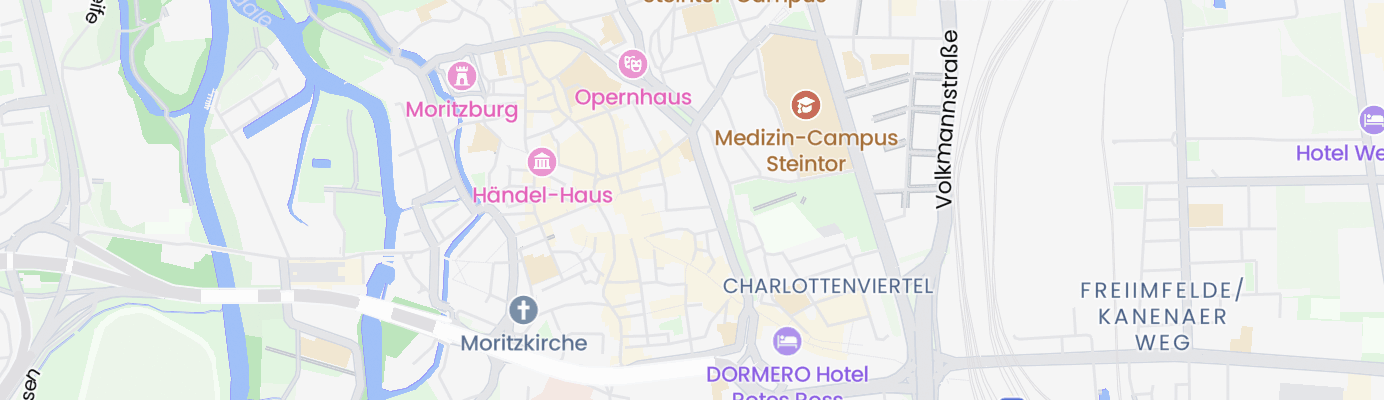Karte mit dem ungefähren Standort