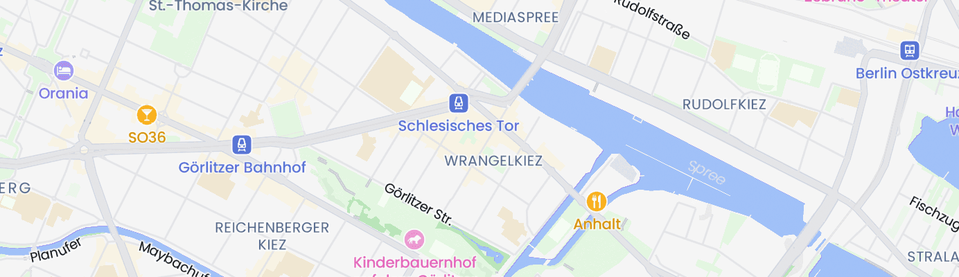 Karte mit dem ungefähren Standort