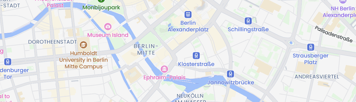 Karte mit dem ungefähren Standort