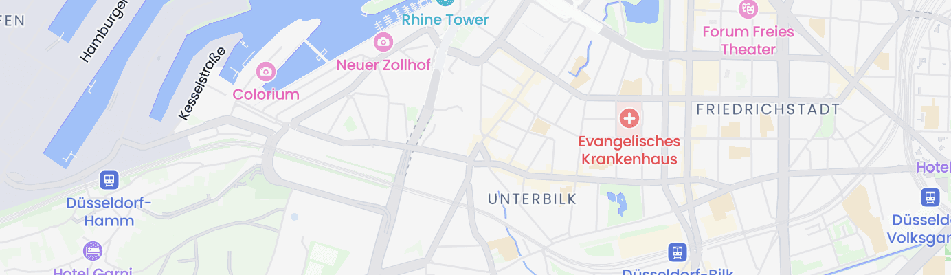 Karte mit dem ungefähren Standort