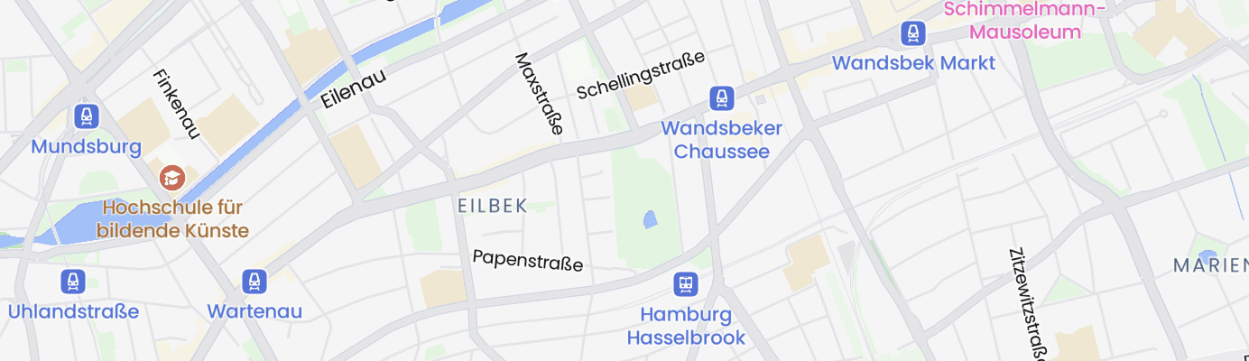 Karte mit dem ungefähren Standort