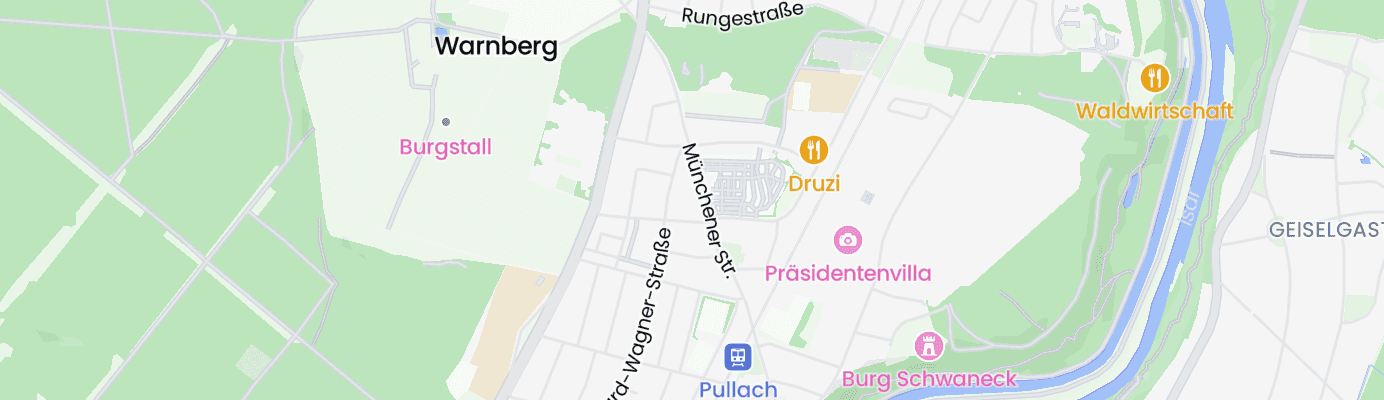 Karte mit dem ungefähren Standort