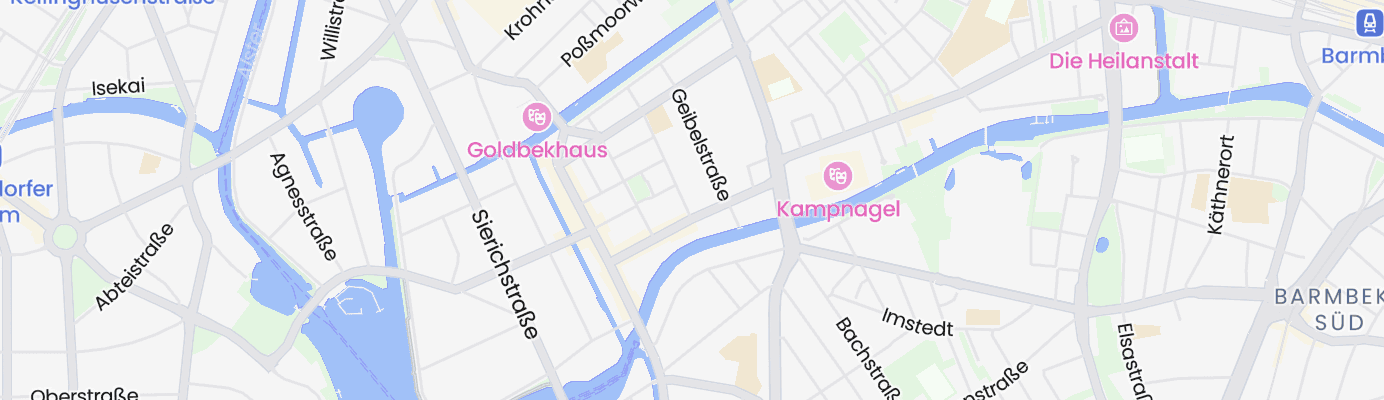 Karte mit dem ungefähren Standort