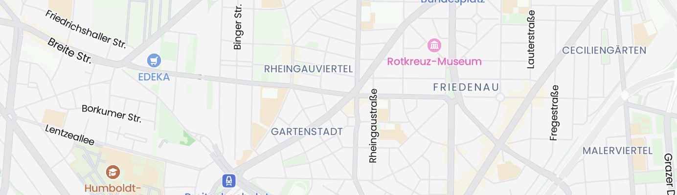 Karte mit dem ungefähren Standort