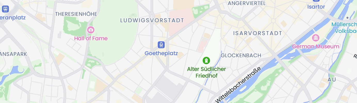 Karte mit dem ungefähren Standort