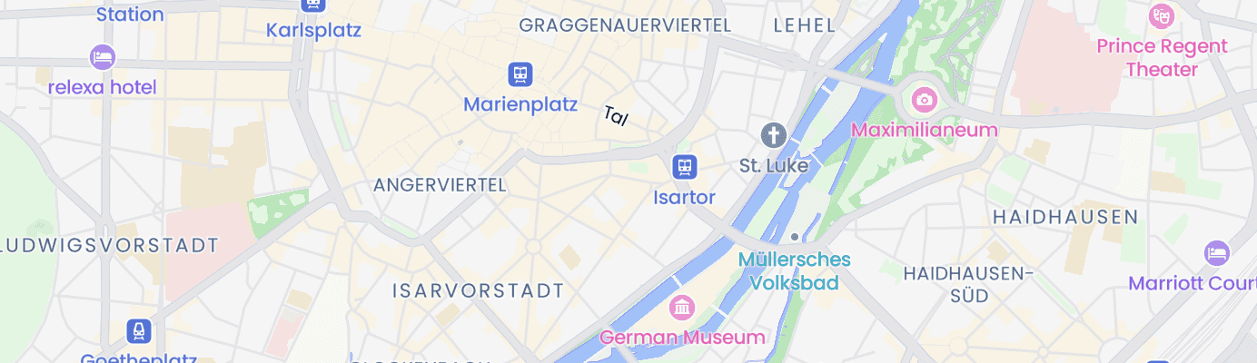 Karte mit dem ungefähren Standort