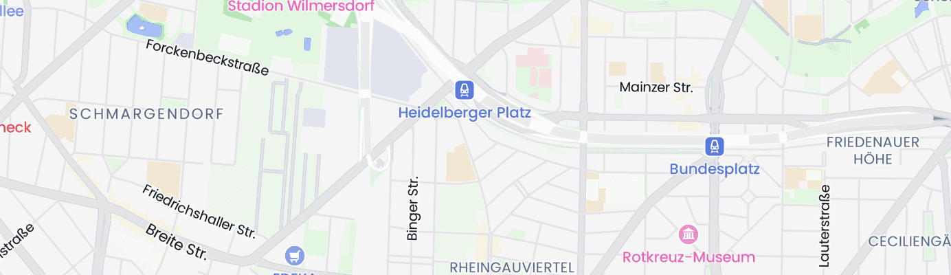 Karte mit dem ungefähren Standort
