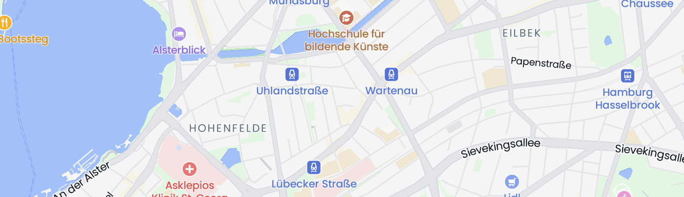 Karte mit dem ungefähren Standort