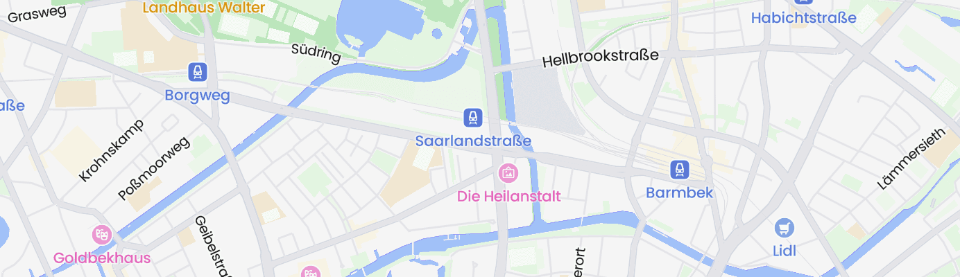 Karte mit dem ungefähren Standort
