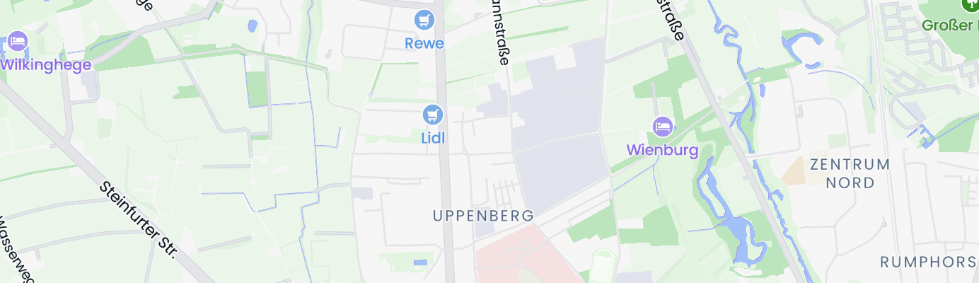 Karte mit dem ungefähren Standort