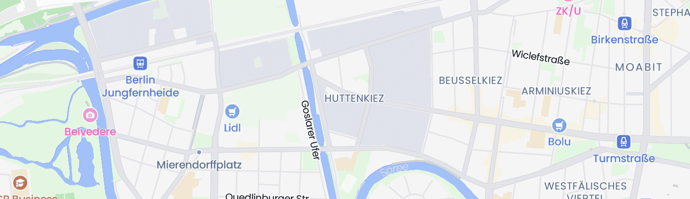 Karte mit dem ungefähren Standort