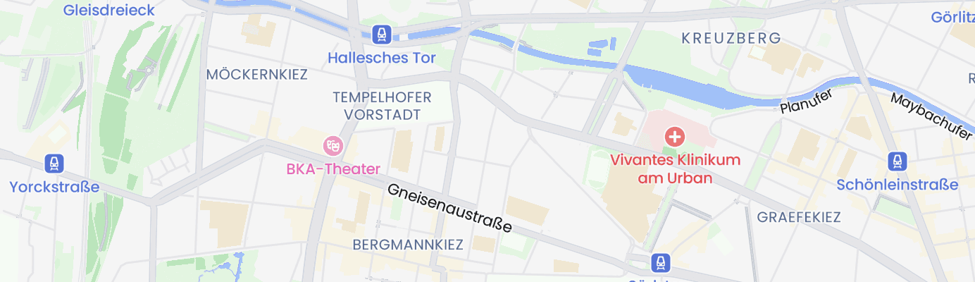 Karte mit dem ungefähren Standort