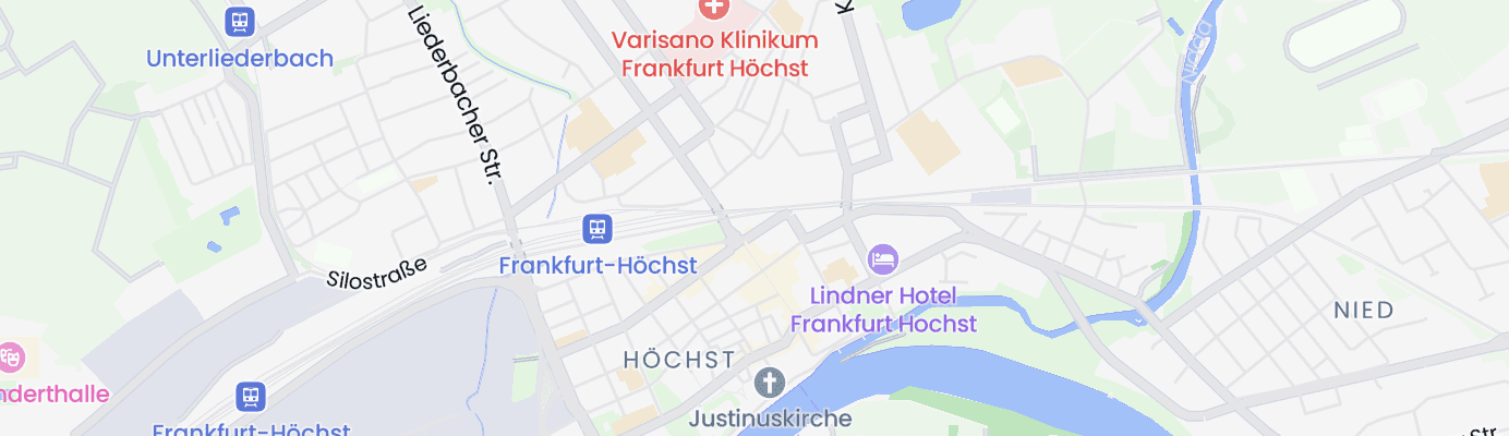 Karte mit dem ungefähren Standort