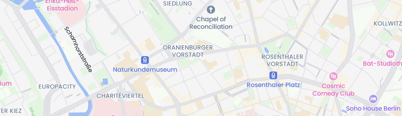Karte mit dem ungefähren Standort