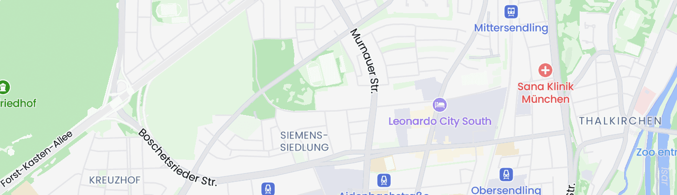 Karte mit dem ungefähren Standort