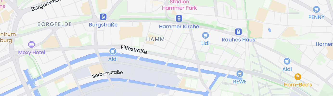 Karte mit dem ungefähren Standort