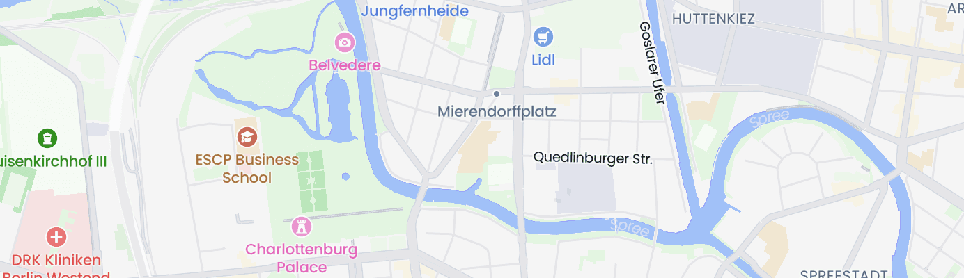 Karte mit dem ungefähren Standort