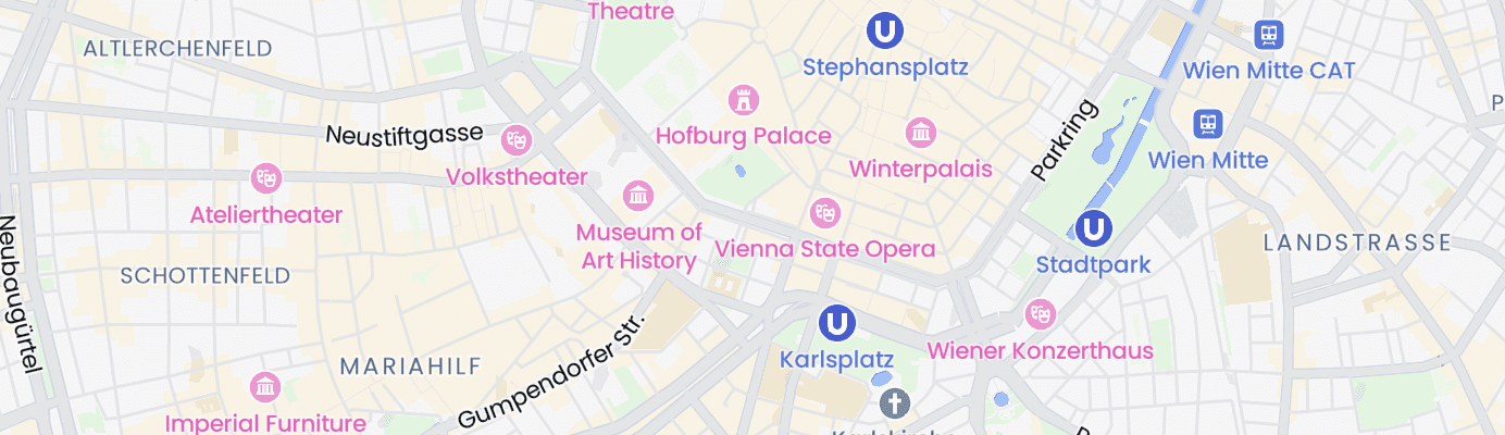 Karte mit dem ungefähren Standort