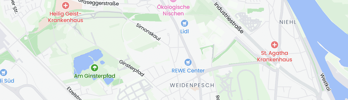 Karte mit dem ungefähren Standort