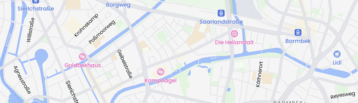 Karte mit dem ungefähren Standort
