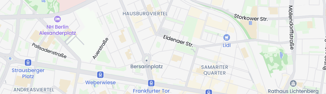 Karte mit dem ungefähren Standort