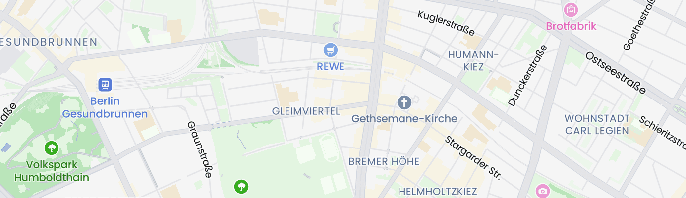 Karte mit dem ungefähren Standort