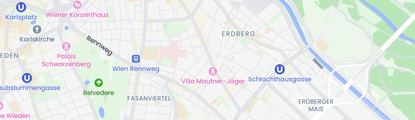 Karte mit dem ungefähren Standort