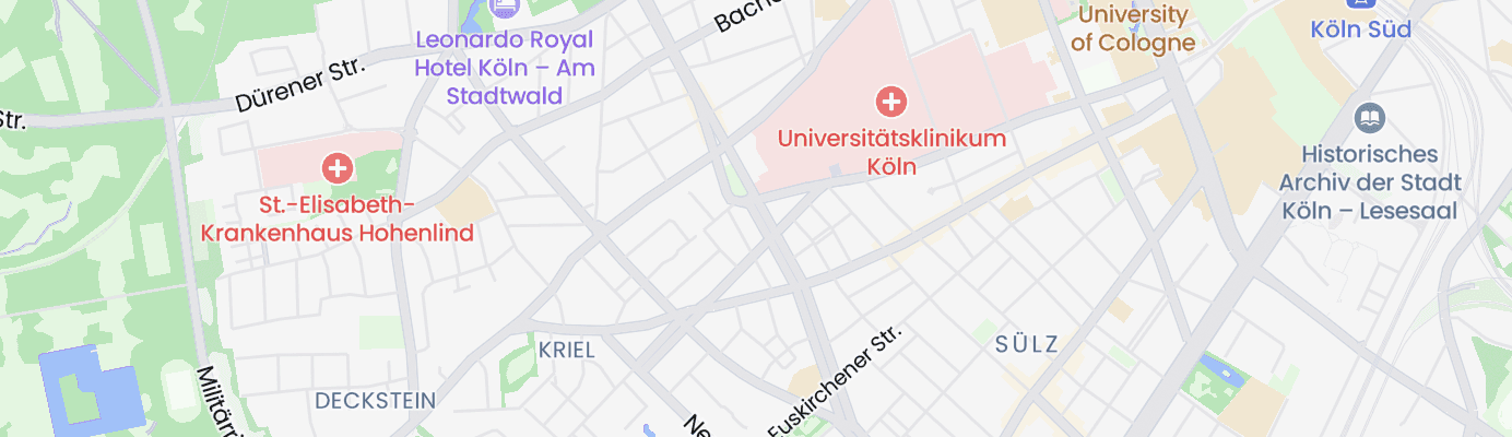 Karte mit dem ungefähren Standort