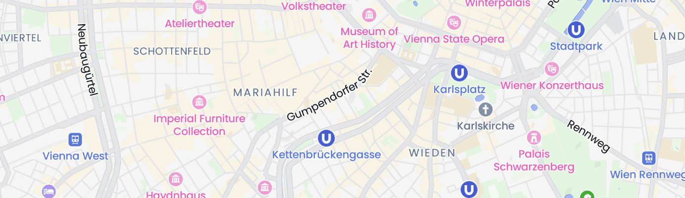 Karte mit dem ungefähren Standort