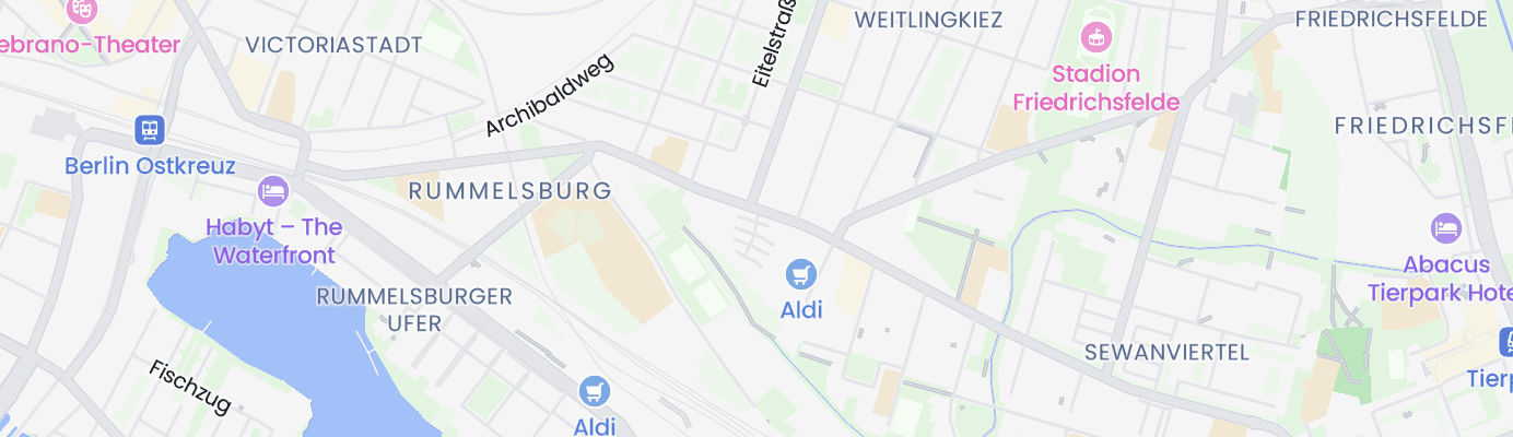 Karte mit dem ungefähren Standort