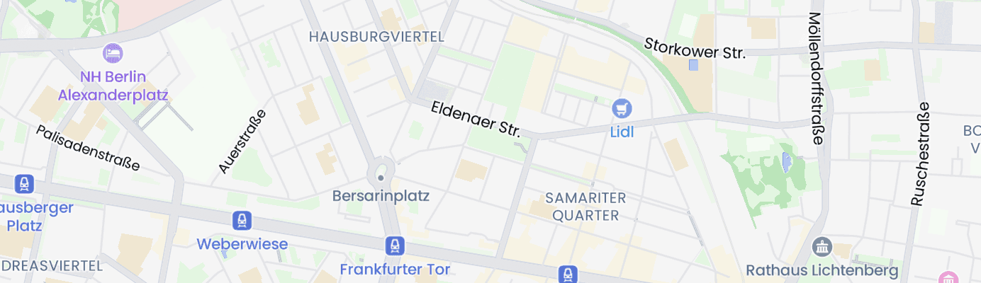 Karte mit dem ungefähren Standort