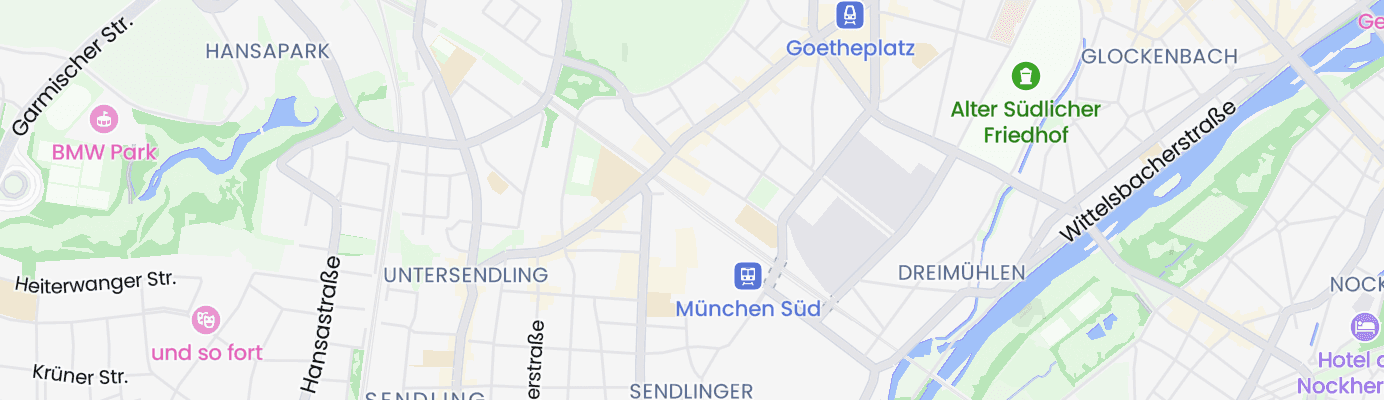 Karte mit dem ungefähren Standort