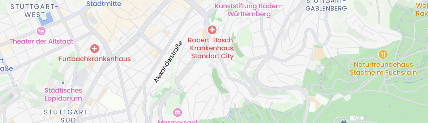 Karte mit dem ungefähren Standort