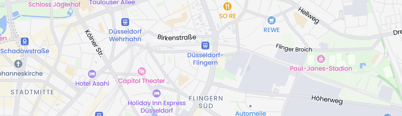 Karte mit dem ungefähren Standort