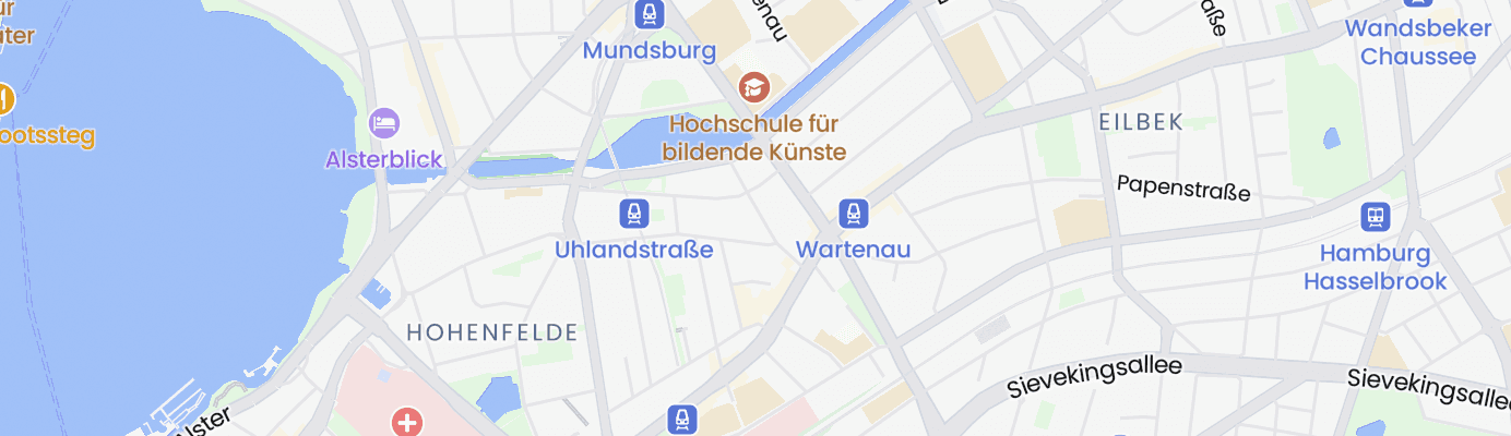 Karte mit dem ungefähren Standort
