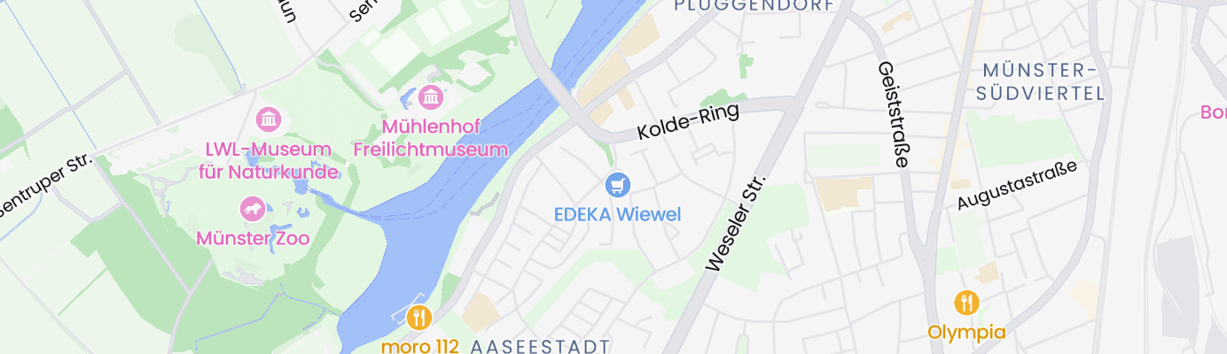 Karte mit dem ungefähren Standort