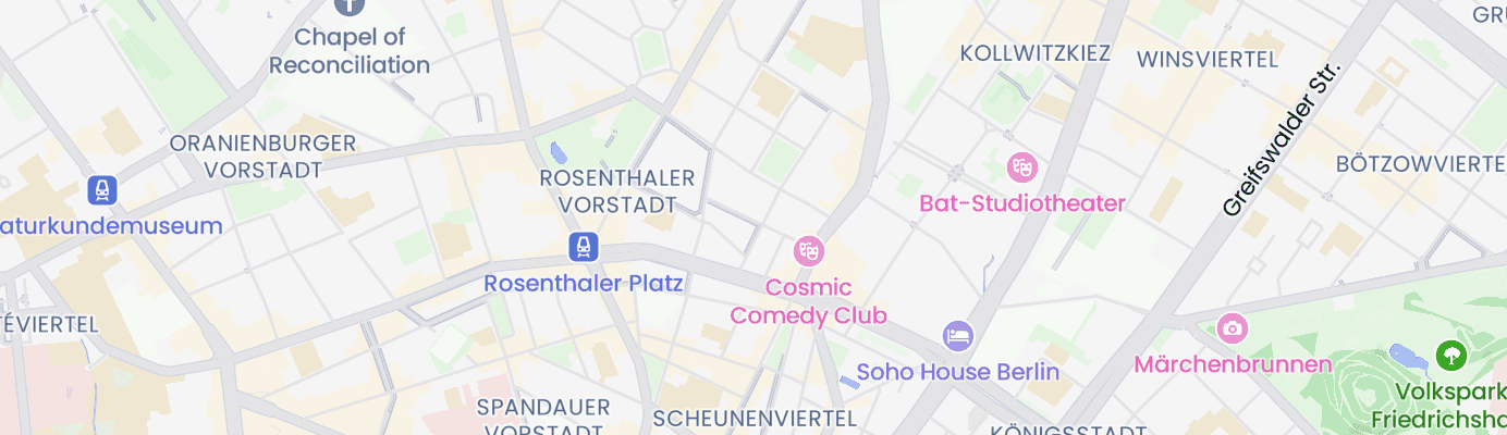 Karte mit dem ungefähren Standort