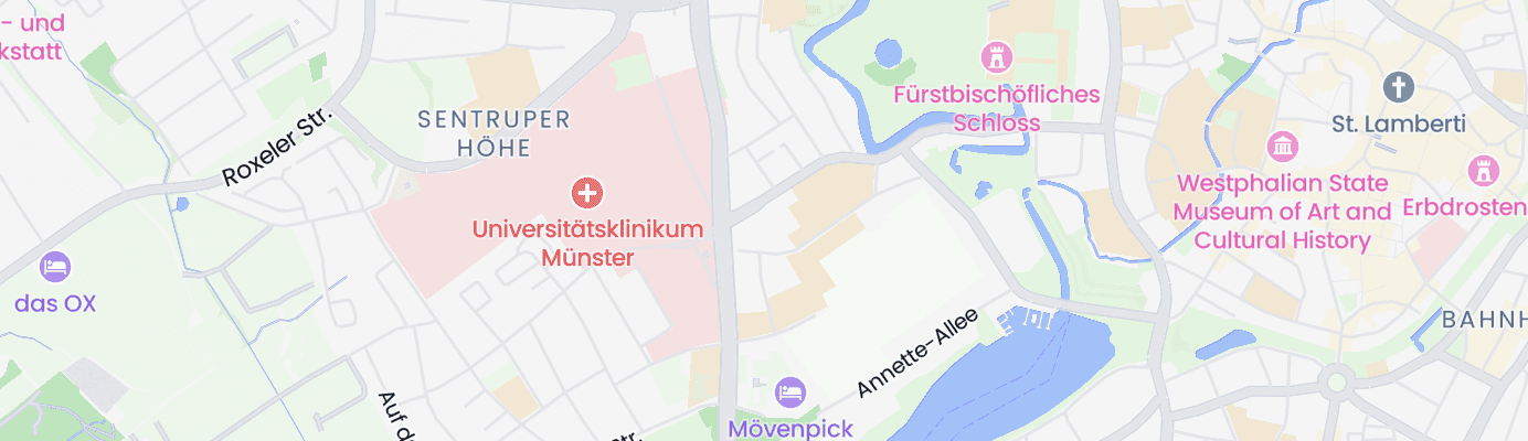Karte mit dem ungefähren Standort