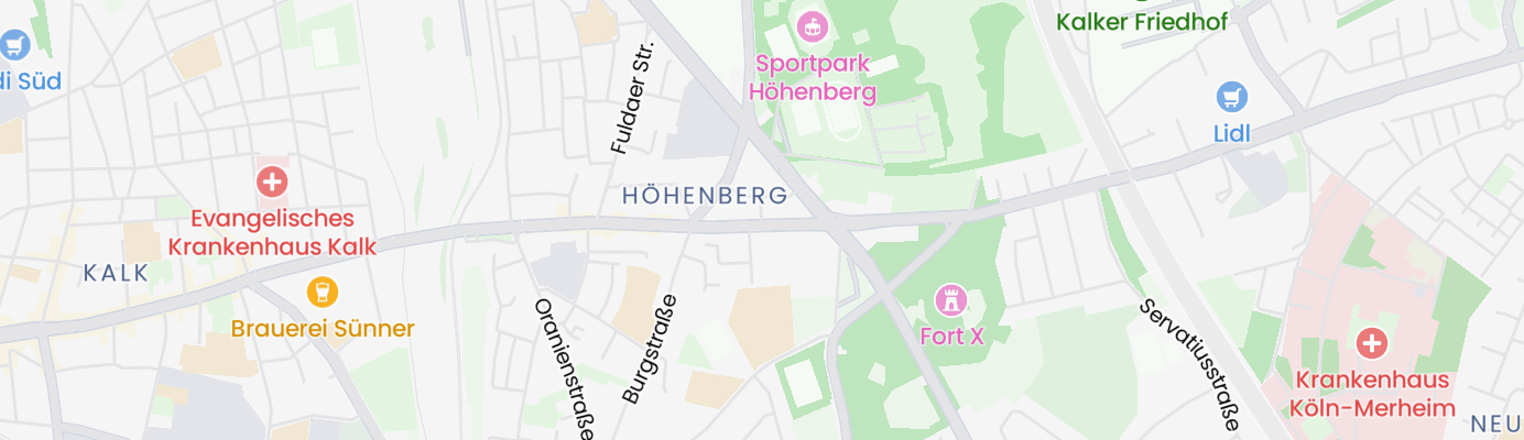 Karte mit dem ungefähren Standort