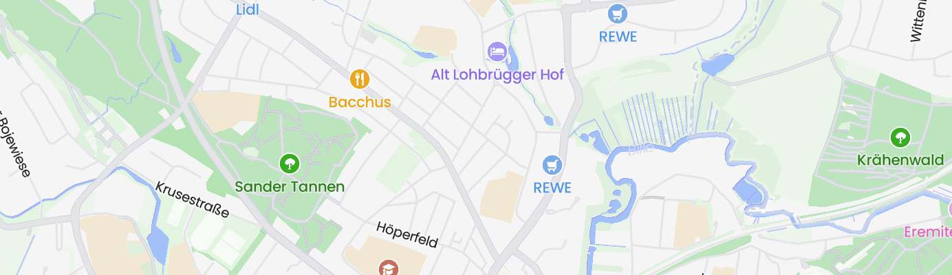 Karte mit dem ungefähren Standort