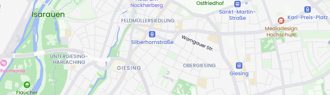 Karte mit dem ungefähren Standort
