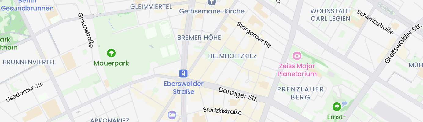 Karte mit dem ungefähren Standort