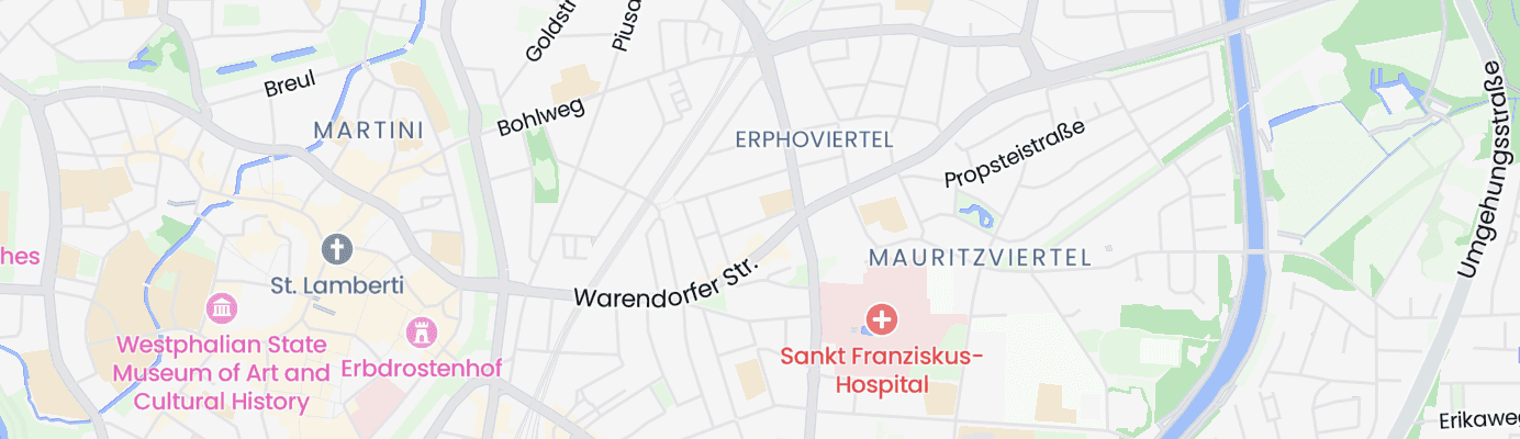 Karte mit dem ungefähren Standort