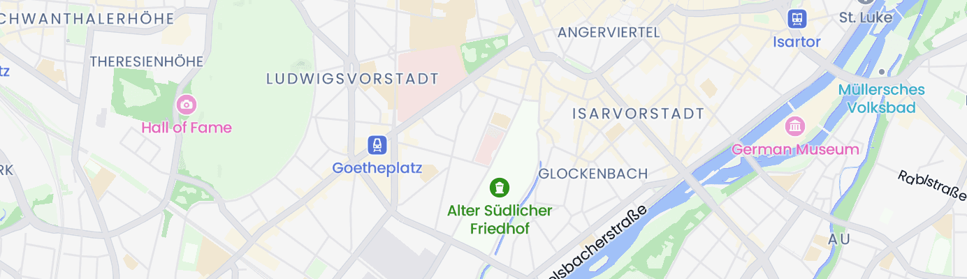 Karte mit dem ungefähren Standort