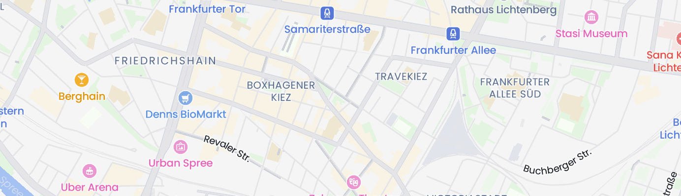 Karte mit dem ungefähren Standort