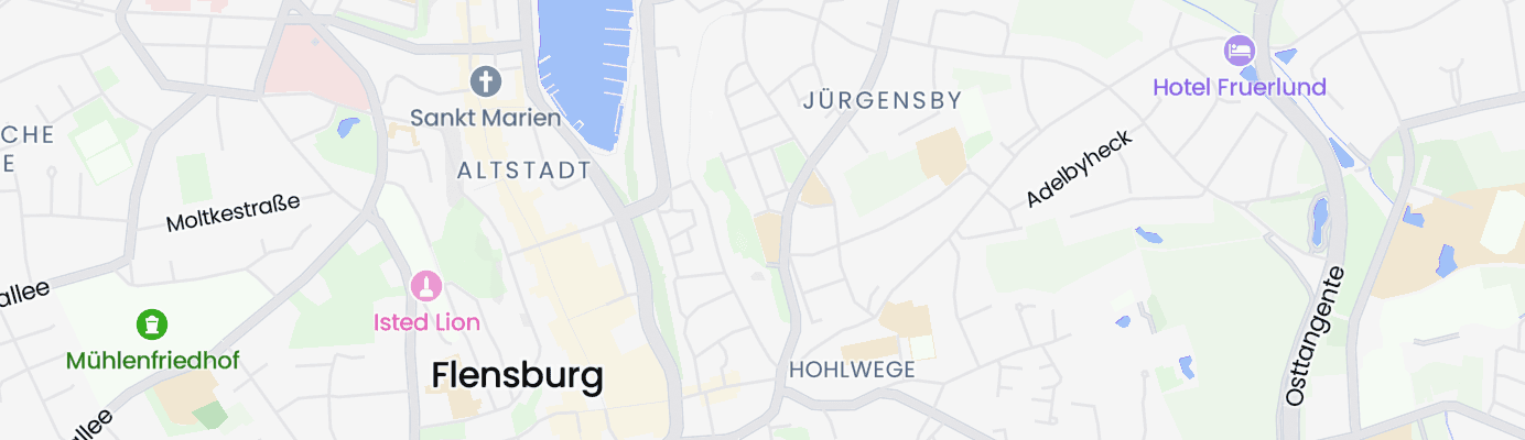 Karte mit dem ungefähren Standort