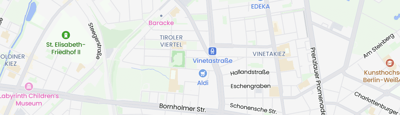 Karte mit dem ungefähren Standort