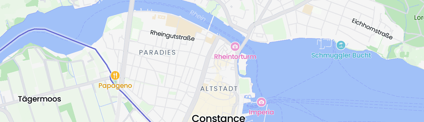 Map showing the approximate location